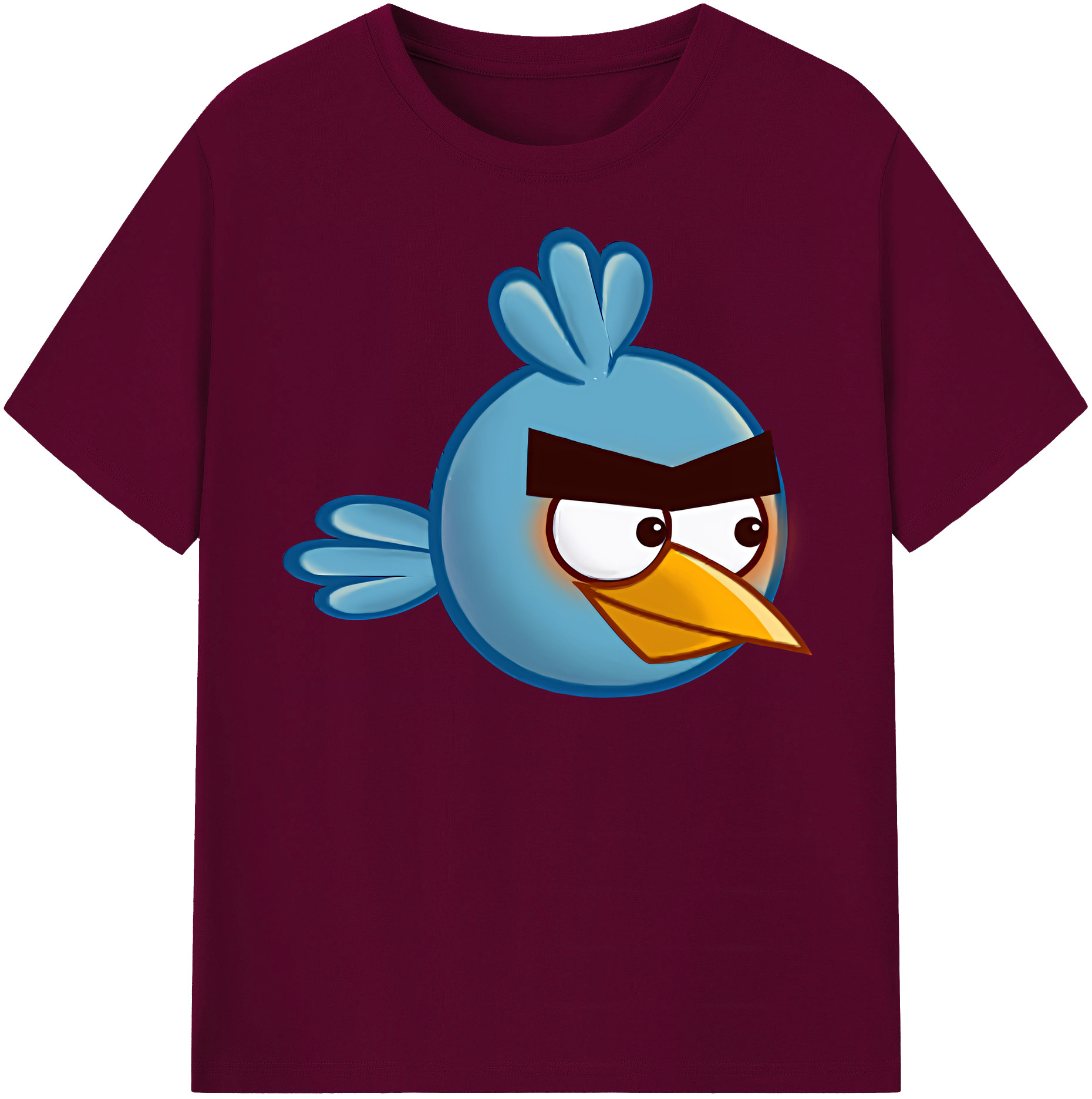 （画像用） Angry Birds アングリーバード レディースカジュアルプリントTシャツ（綿100％）